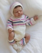 Lifelike silicone baby Pascale close up details