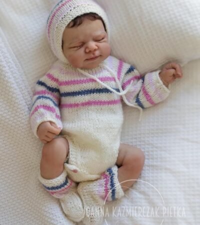 Lifelike silicone baby Pascale close up details